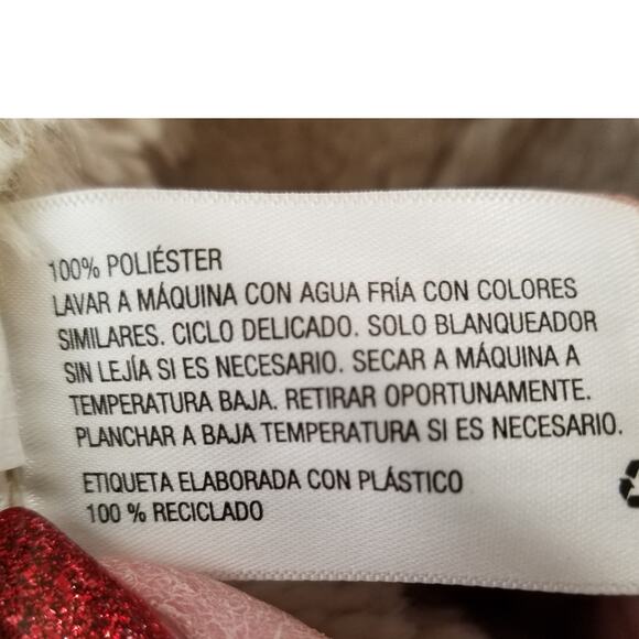 Knox Rose Faux Suede Sherpa Lined Waterfall Open Front Vest Cream Beige Size L - Picture 8 of 8